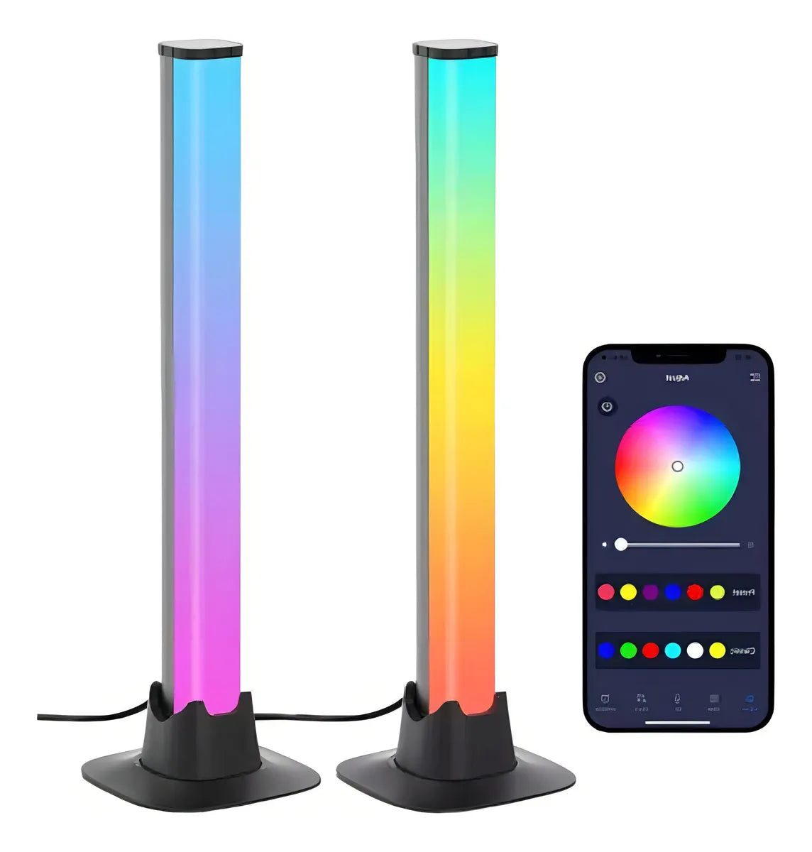 Luces RGB, luz de ritmo, luz de inducción creativa, sensor humano recargable